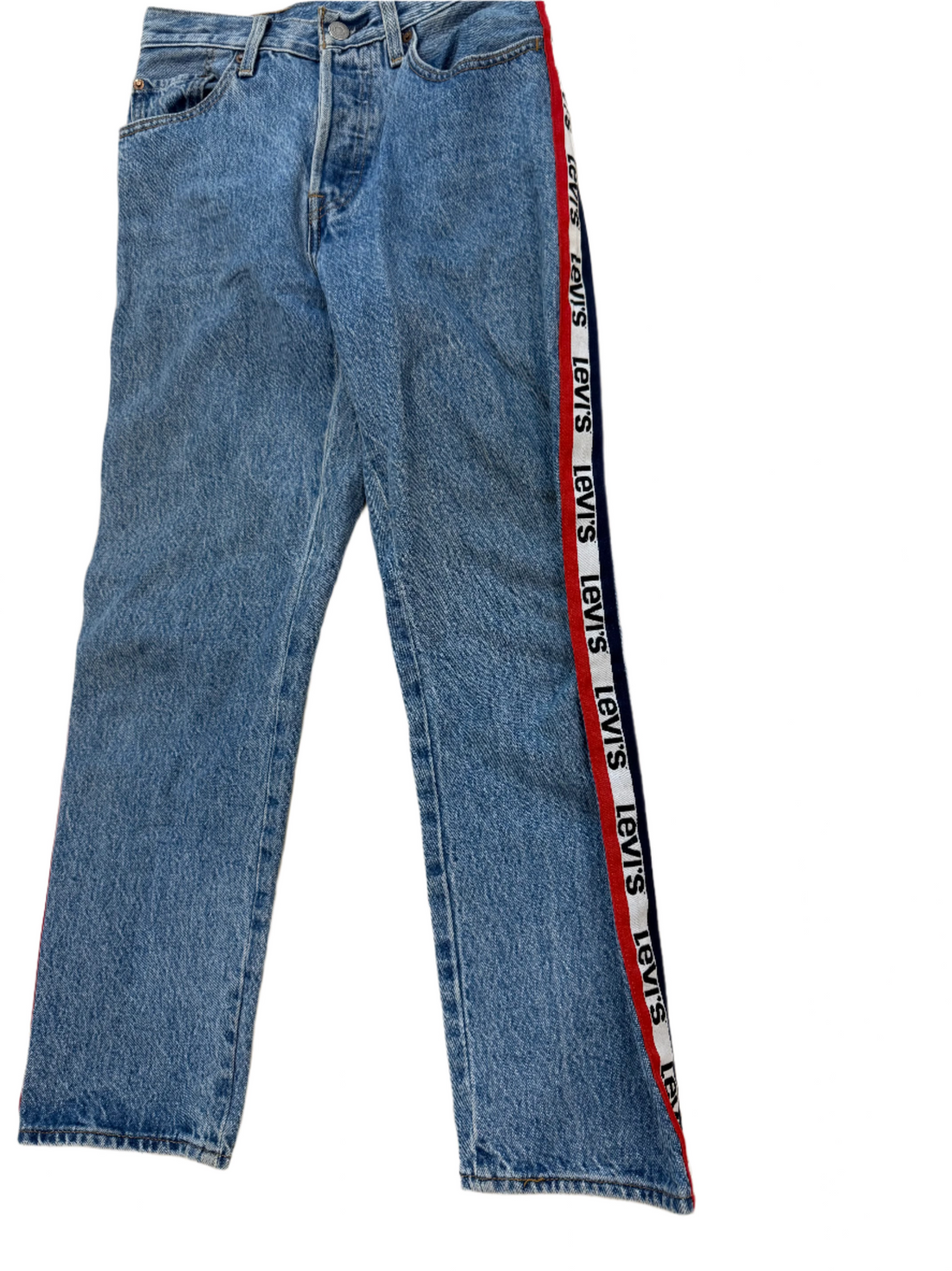 Levi 501 Logo Stripe Jeans- 26