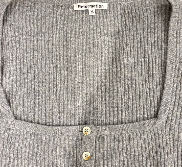 Reformation Knit Square Neck Top - M