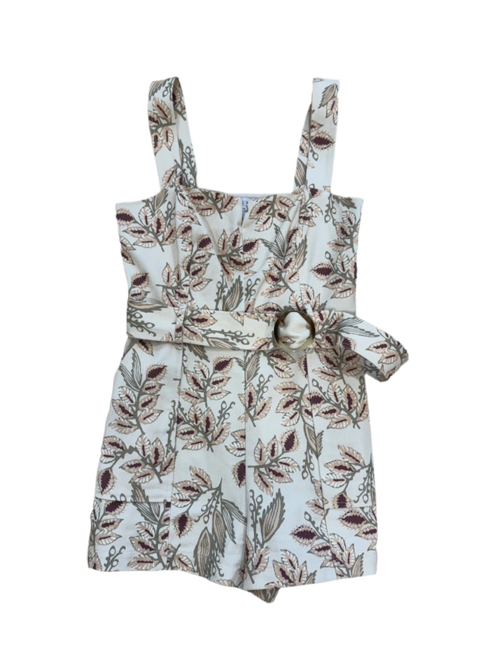 Intermix STEFANIA BELTED PRINTED TWILL ROMPER-Size 0