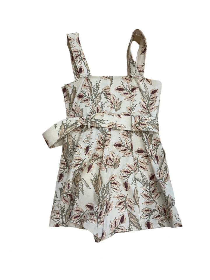 Intermix STEFANIA BELTED PRINTED TWILL ROMPER-Size 0