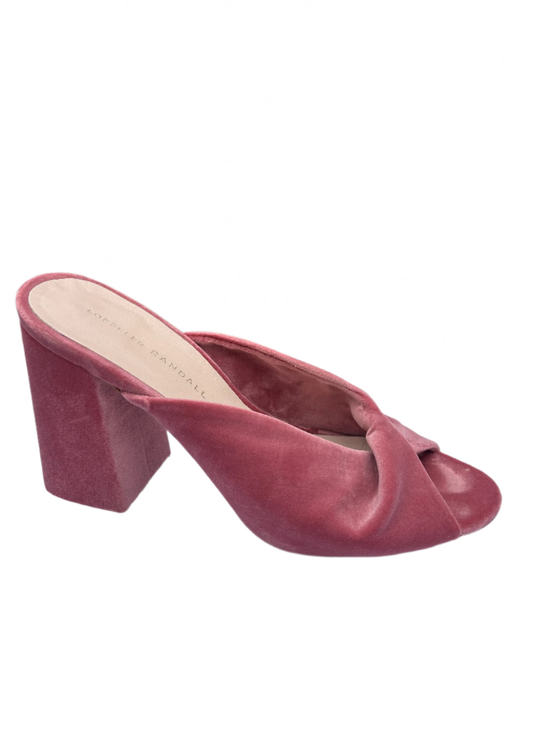 Loeffler Randall Velvet Pleated Accents Slides - 8 1/2