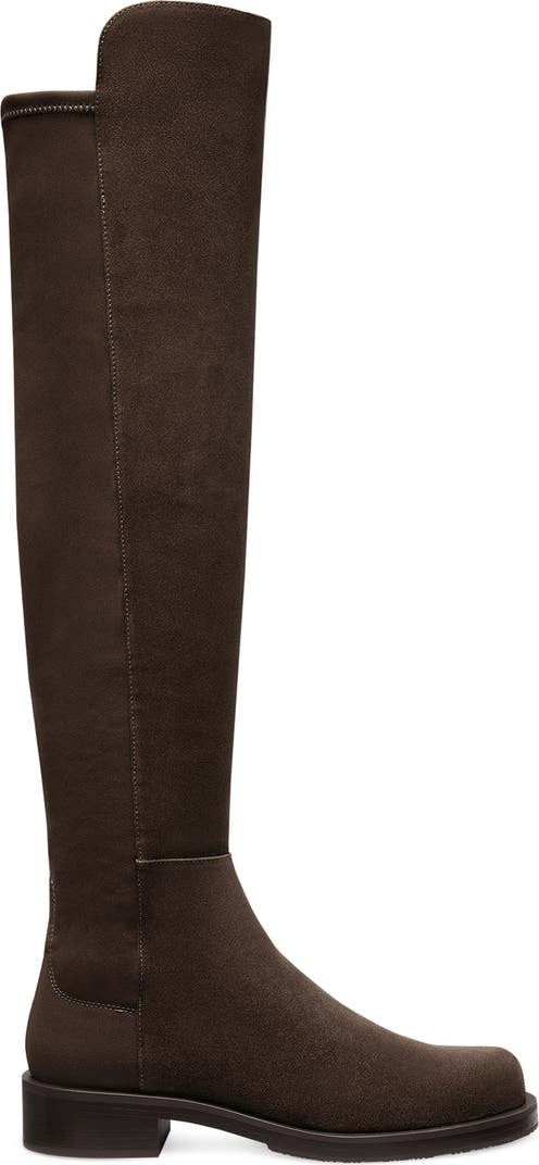 STUART WEITZMAN BROWN SUADE KNEE HIGH BOOTS