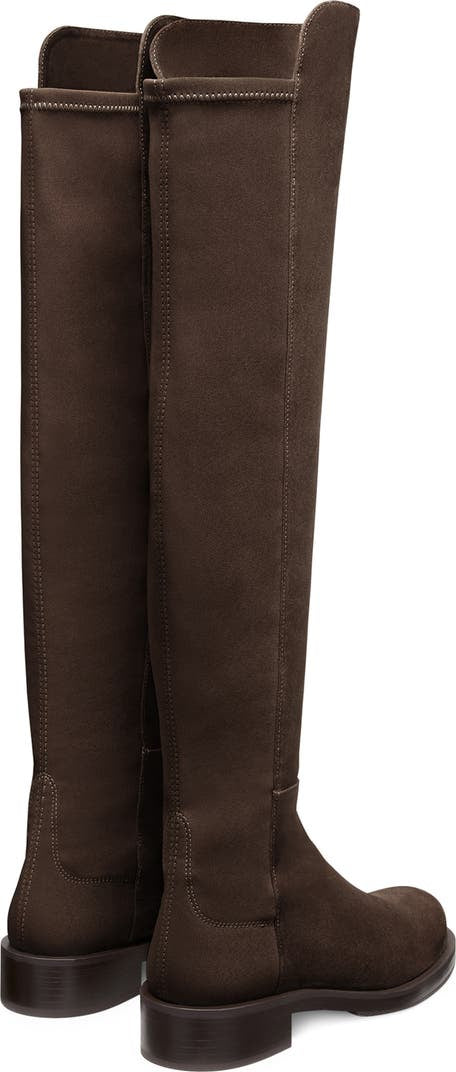 STUART WEITZMAN BROWN SUADE KNEE HIGH BOOTS