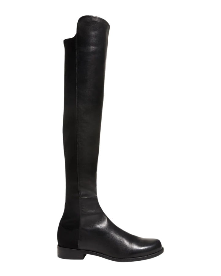 STUART WEITZMAN BLACK LEATHER KNEE HIGH BOOTS