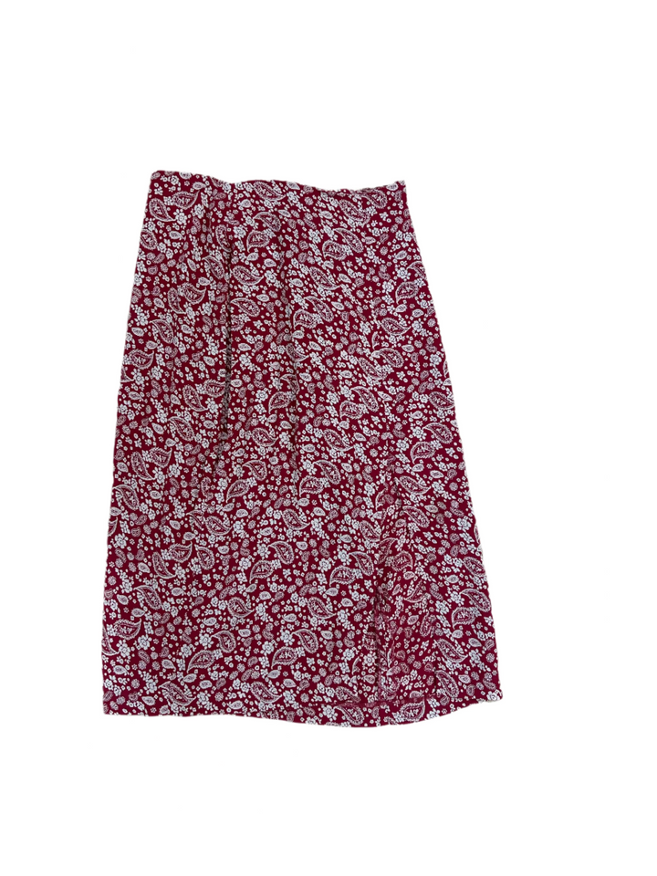Reformation Red Paisley Skirt - 2