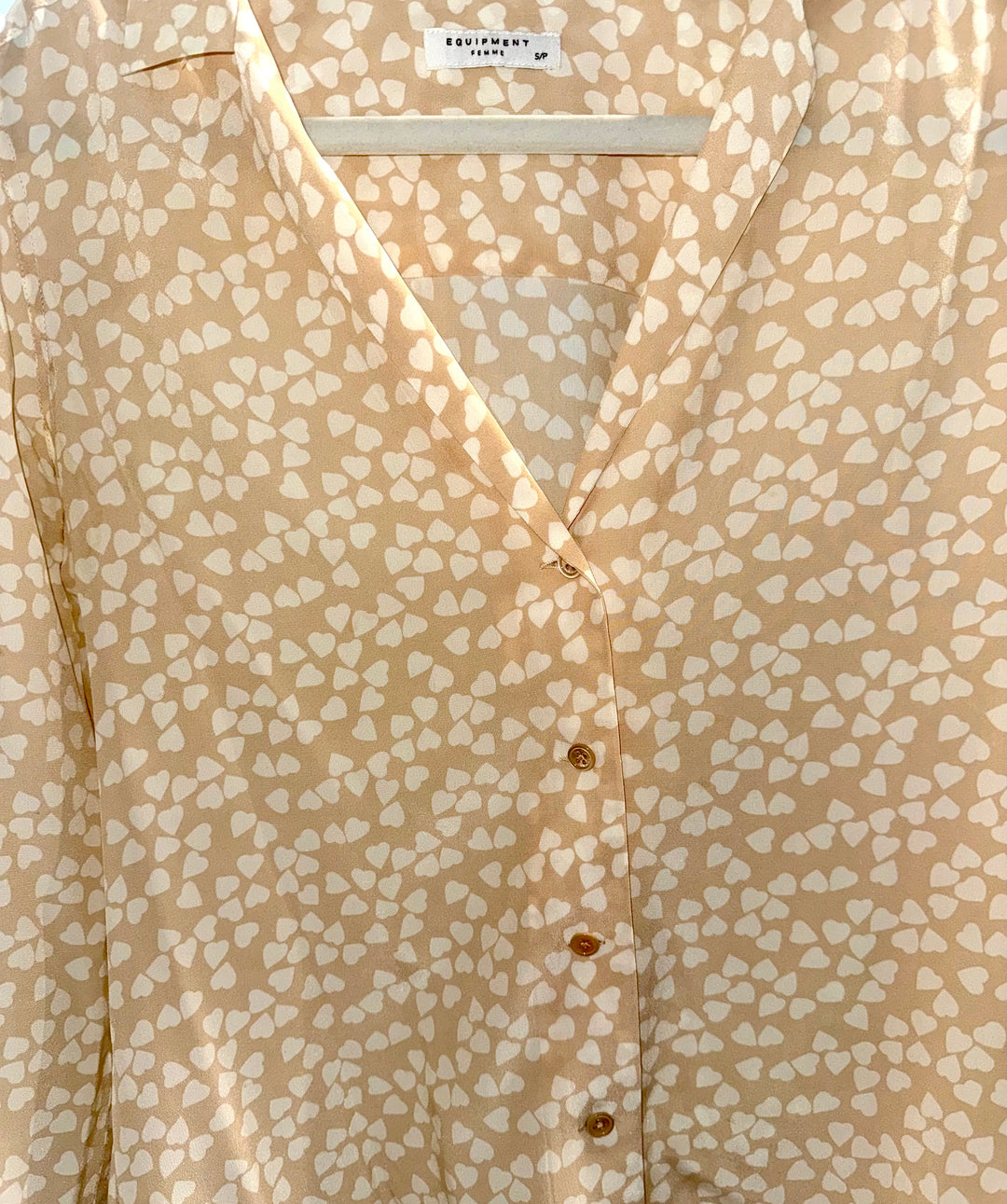Equipment Femme Heart Blouse- Size Small