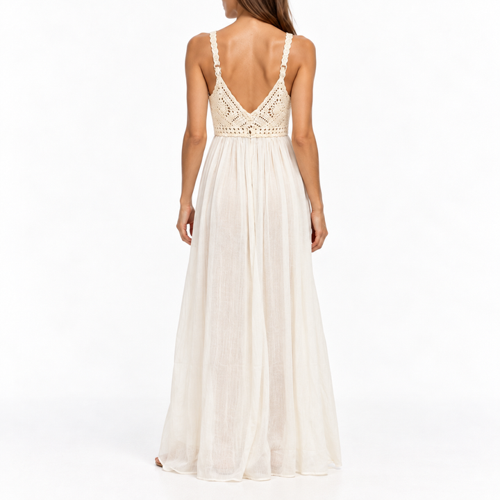 ba&amp;sh FIRENZA Crochet Maxi Dress, Off-White -  0