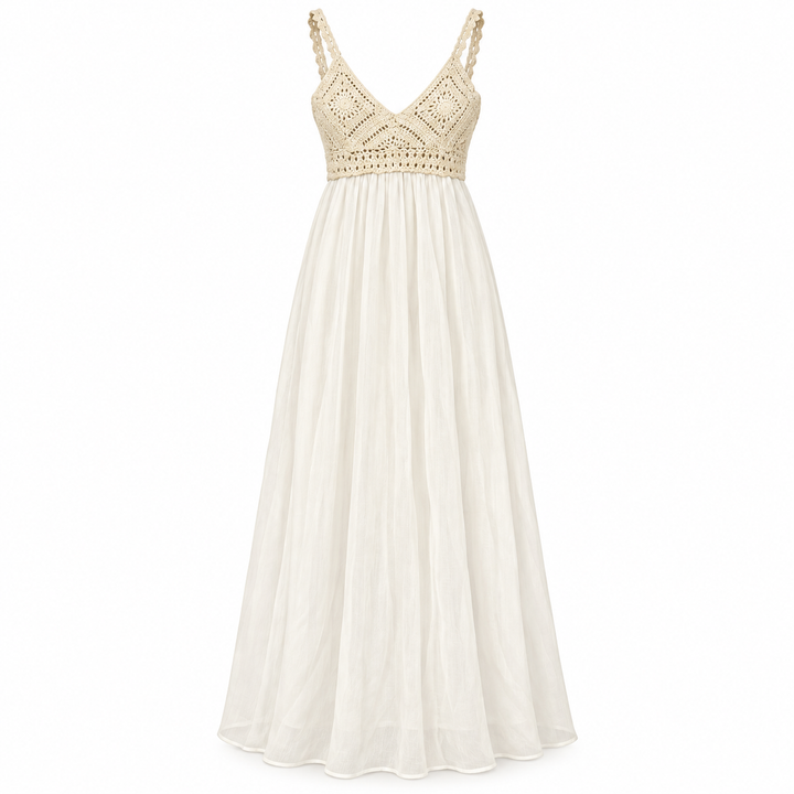 ba&amp;sh FIRENZA Crochet Maxi Dress, Off-White -  0
