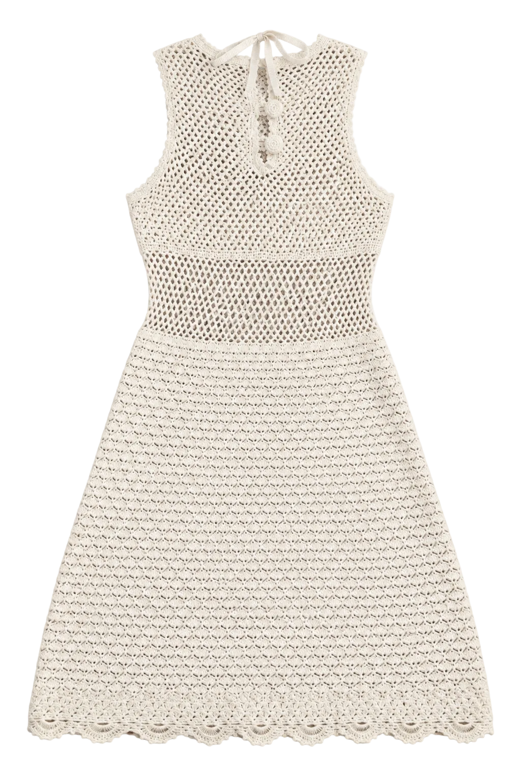 DÔEN Heirloom Tessa Hand-Knit Crochet Dress - S