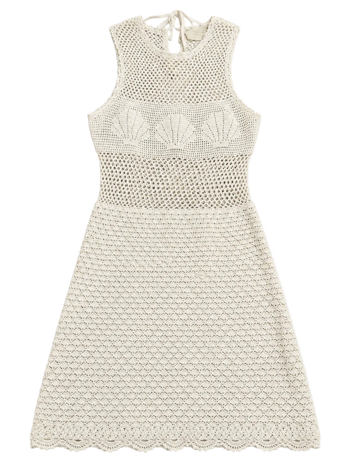 DÔEN Heirloom Tessa Hand-Knit Crochet Dress - S