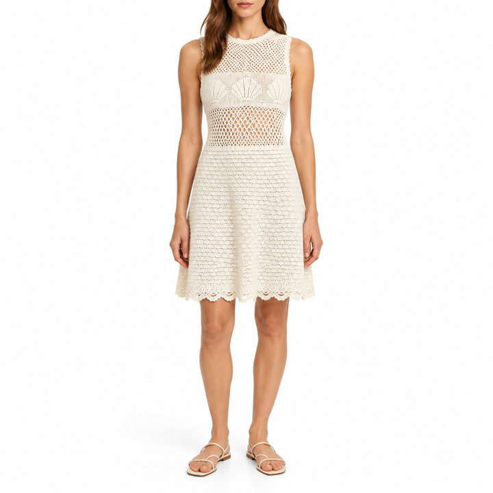 DÔEN Heirloom Tessa Hand-Knit Crochet Dress - S