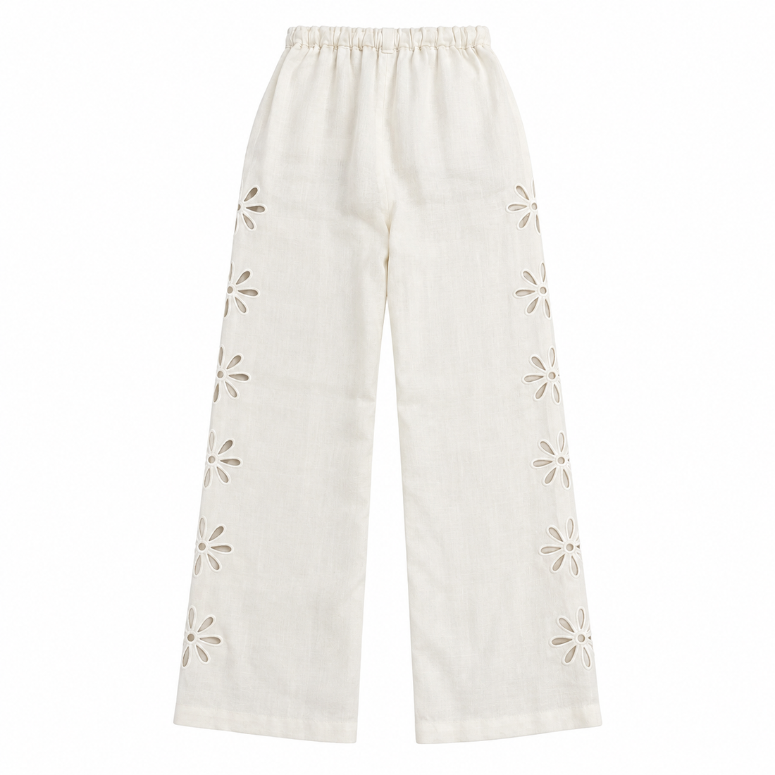 Rails Emmie Eyelet Linen Pants, White - S