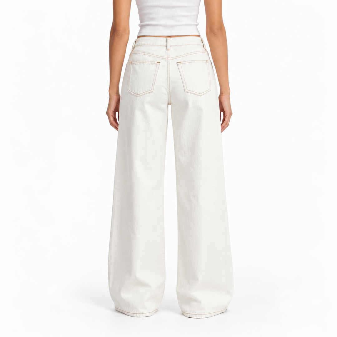 SLVRLAKE White Wide-Leg Jeans - 26