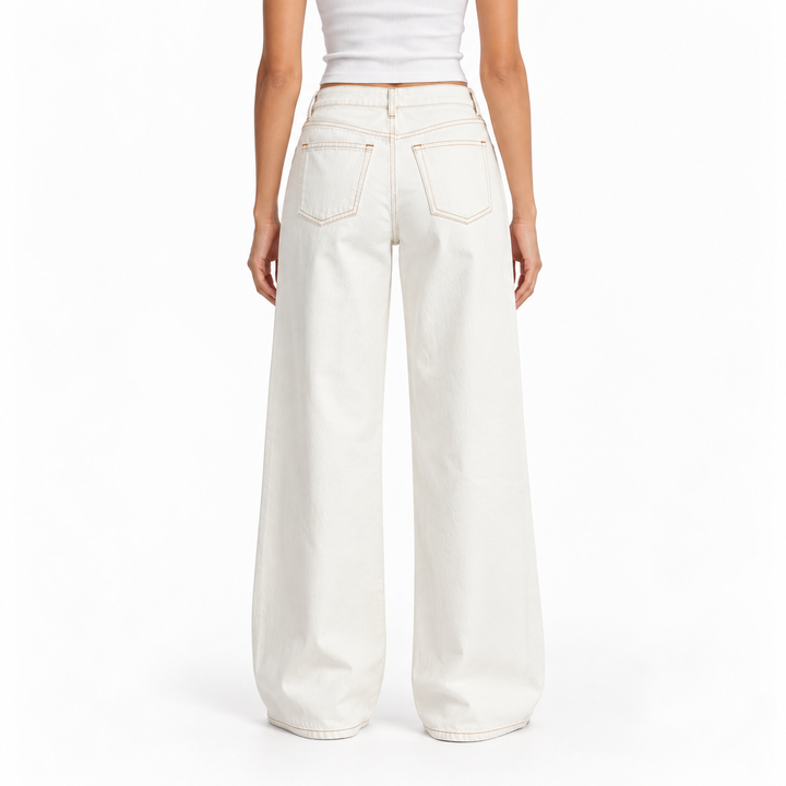 SLVRLAKE White Wide-Leg Jeans - 26