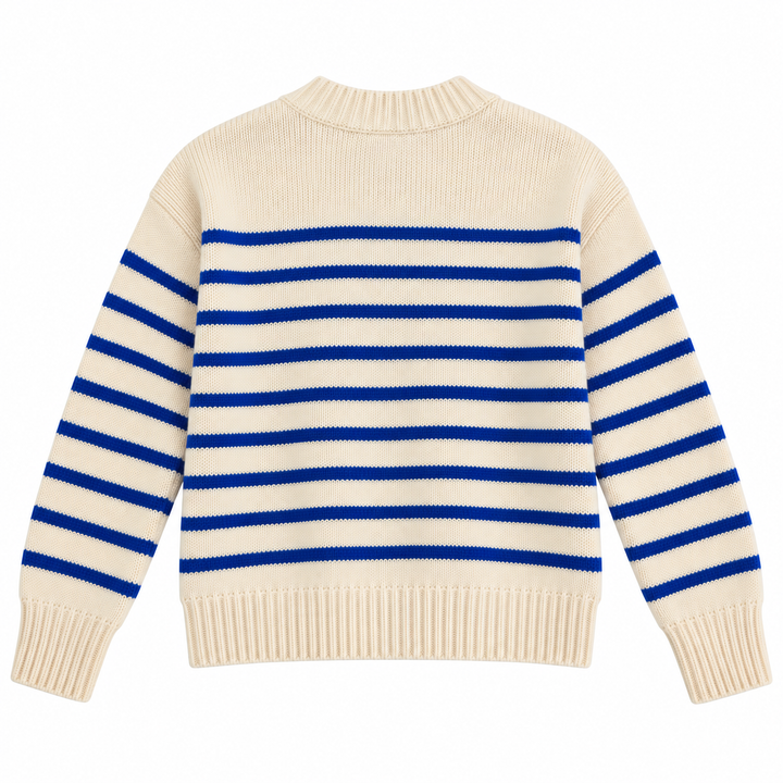 La Ligne Marin Wool-Cashmere Striped Sweater - M