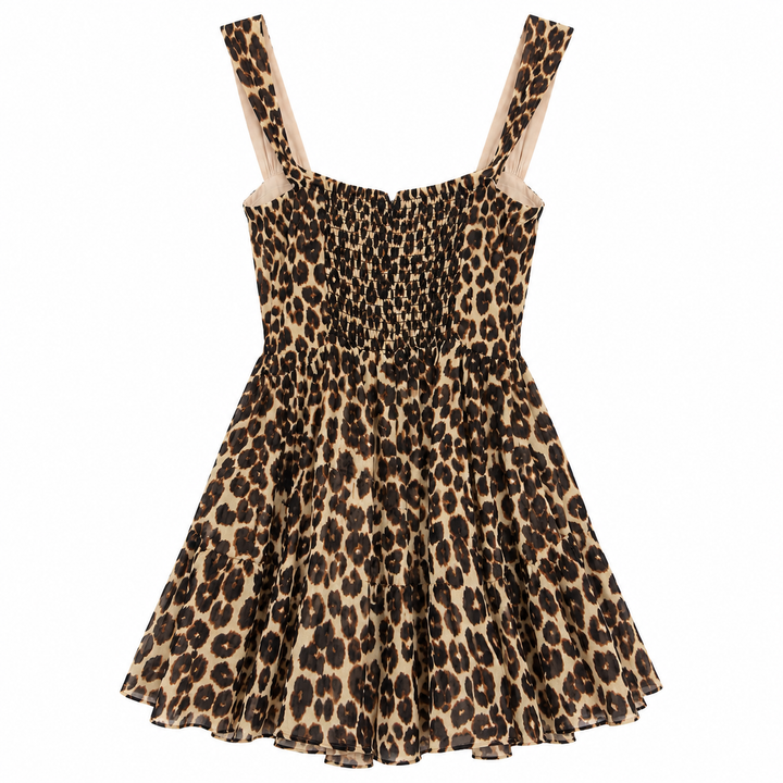 Reformation Beatrice Dress, Cougar Leopard - 8