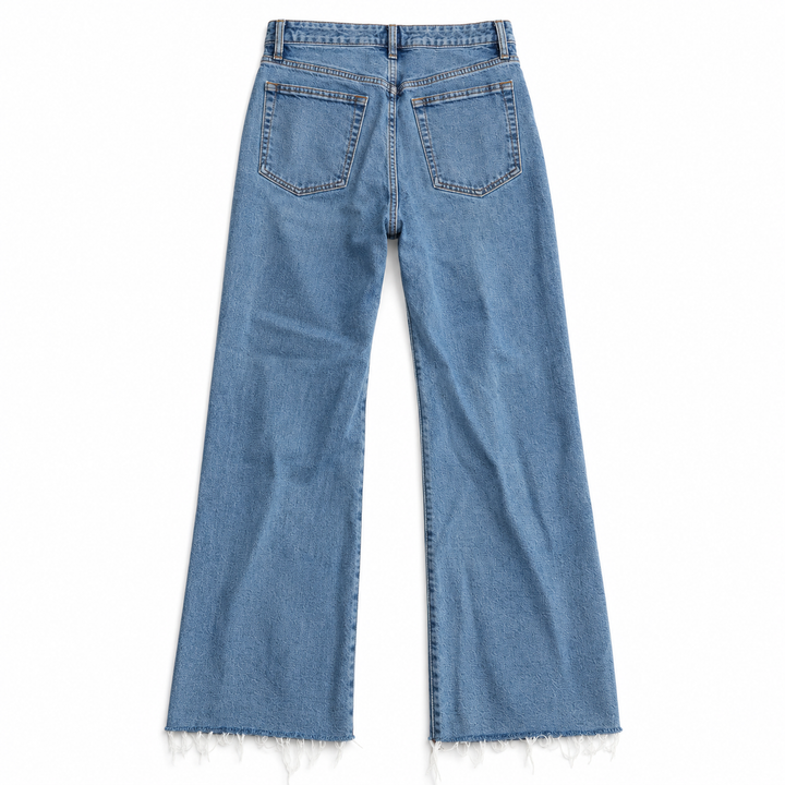 FRAME Light-Wash Raw-Hem Jeans - 30
