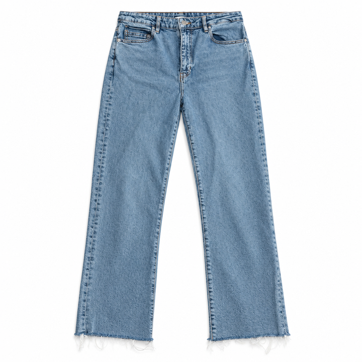 FRAME Light-Wash Raw-Hem Jeans - 30