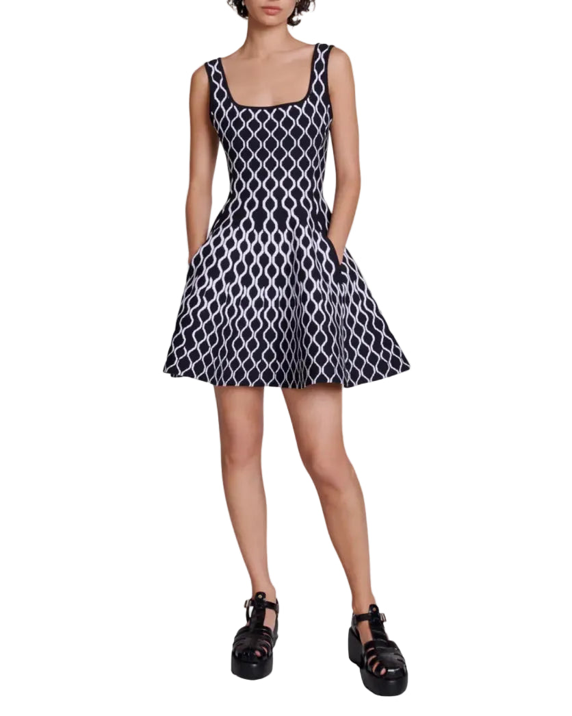 Maje Russel Knit Mini Dress - 34