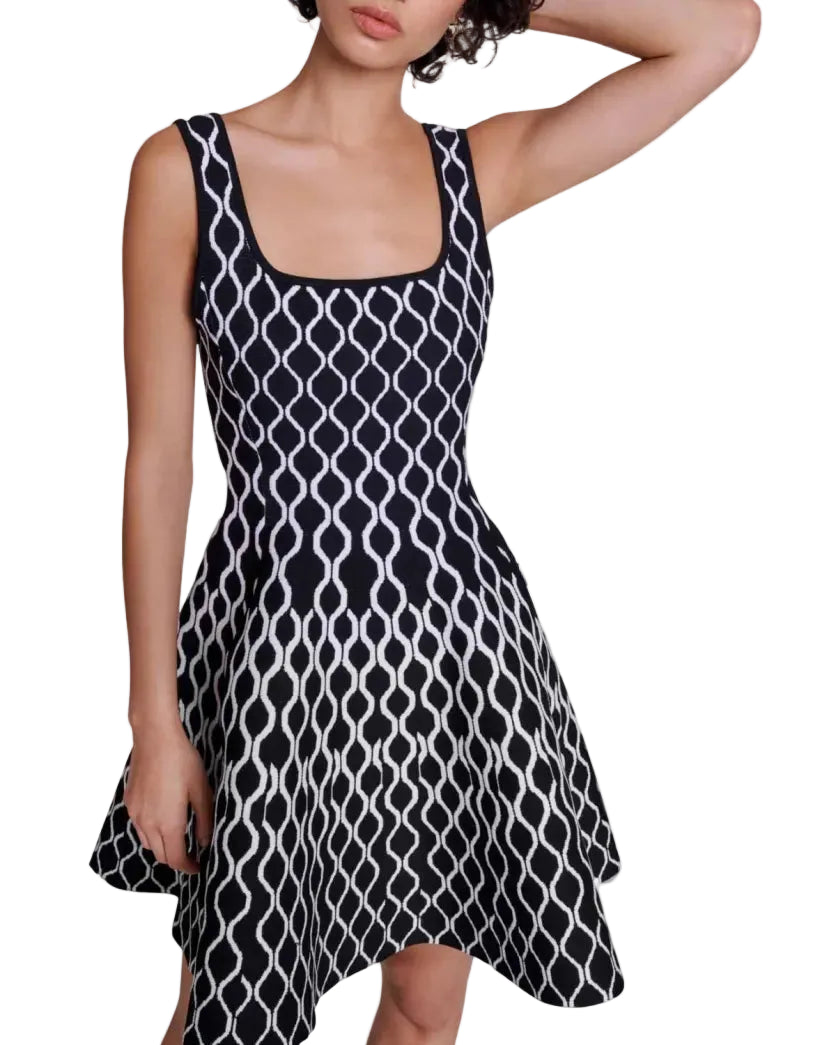 Maje Russel Knit Mini Dress - 34