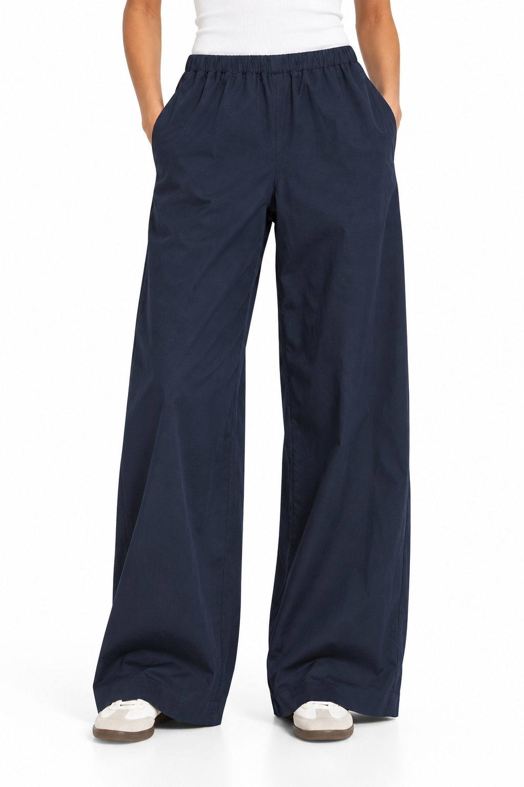 Vince Colette High-Rise Cotton &amp; Linen-Blend Bias Pant - M