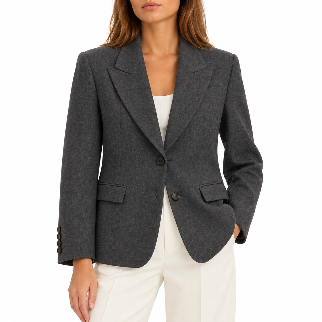 ANINE BING Gray Wool Blazer - M