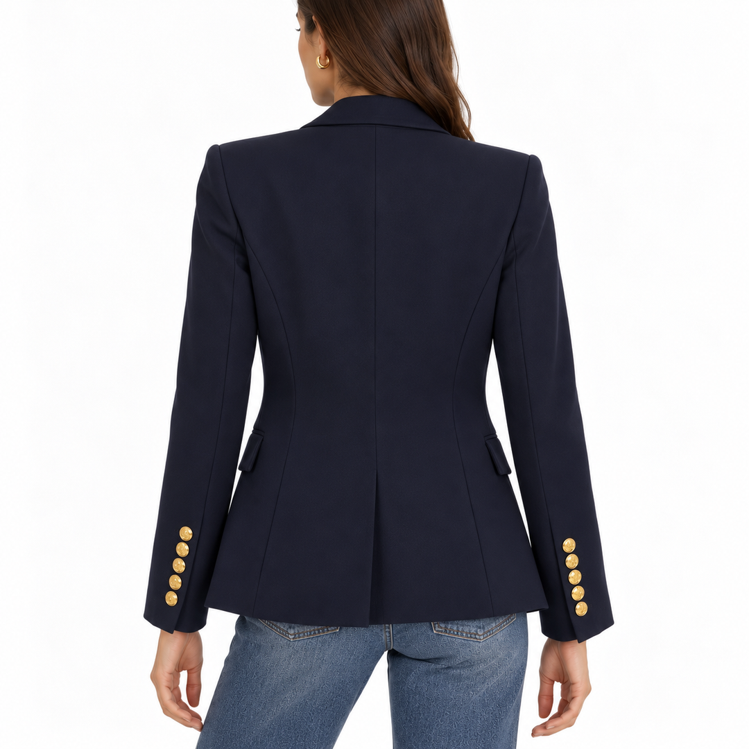 Veronica Beard Miller Dickey Jacket in Navy/Gold - 4