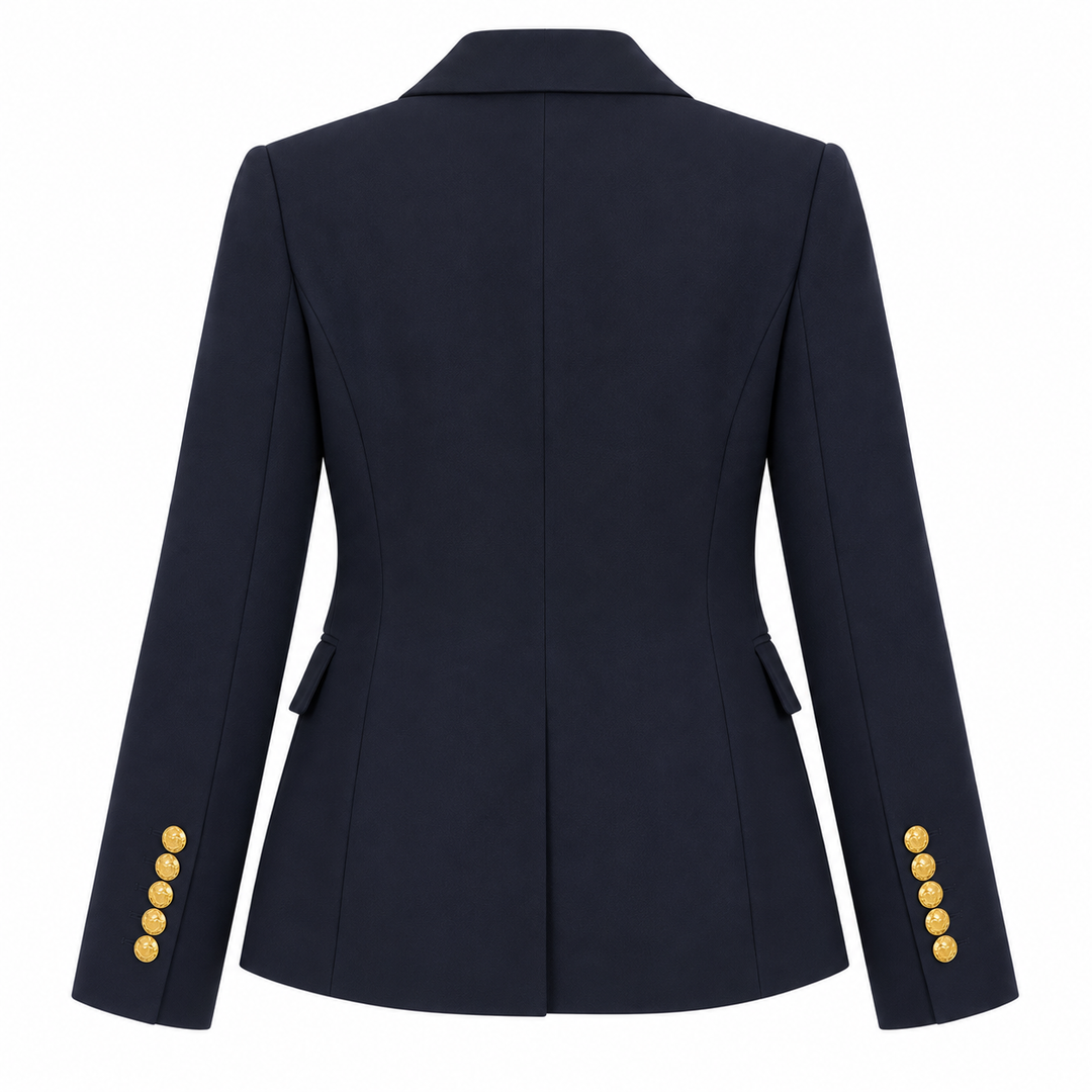 Veronica Beard Miller Dickey Jacket in Navy/Gold - 4