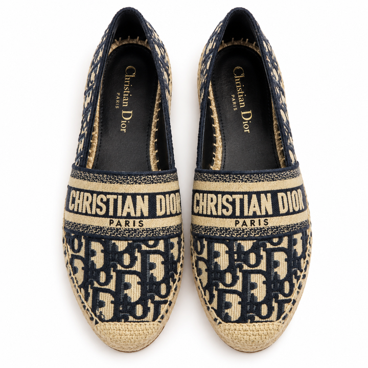 Dior Granville Dior Oblique Espadrilles, Deep Blue - 38