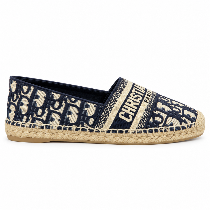 Dior Granville Dior Oblique Espadrilles, Deep Blue - 38