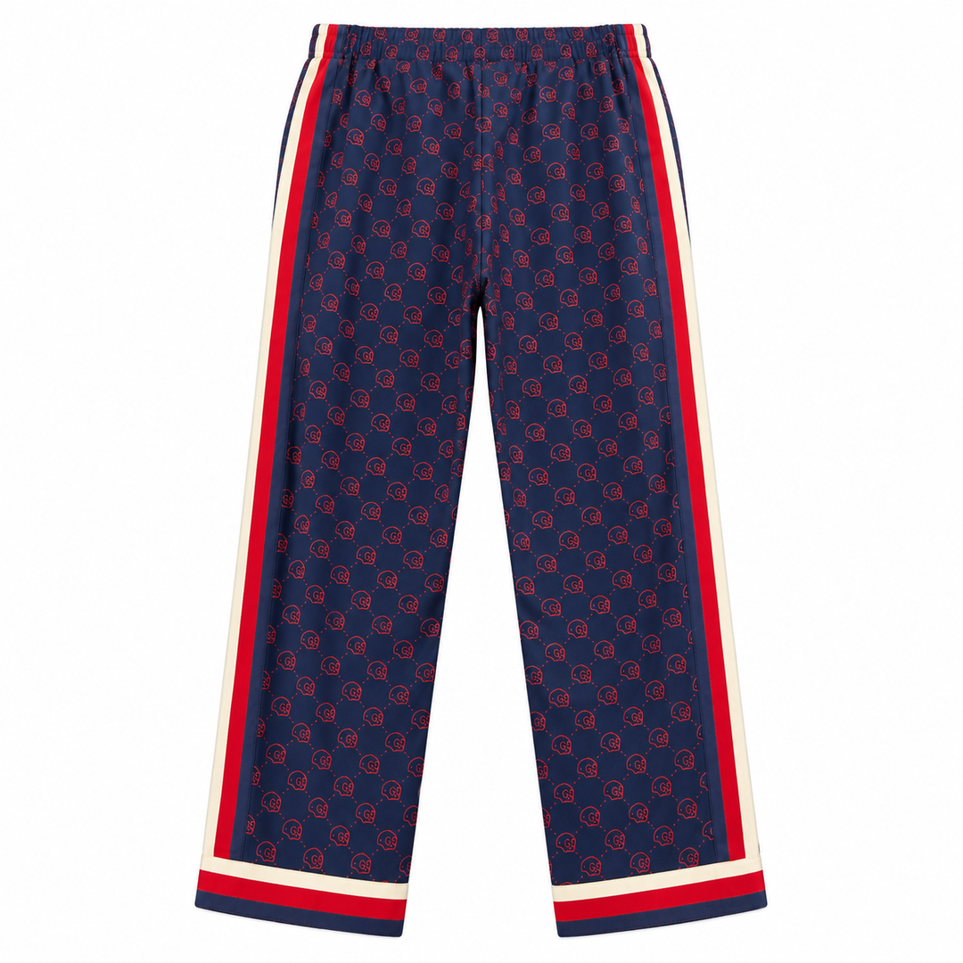 Gucci GucciGhost Skull-Print Silk Pajama Pants - IT 42