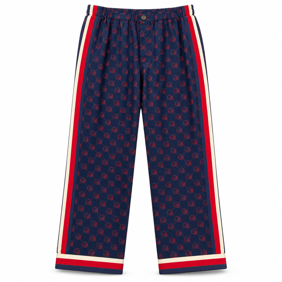Gucci GucciGhost Skull-Print Silk Pajama Pants - IT 42