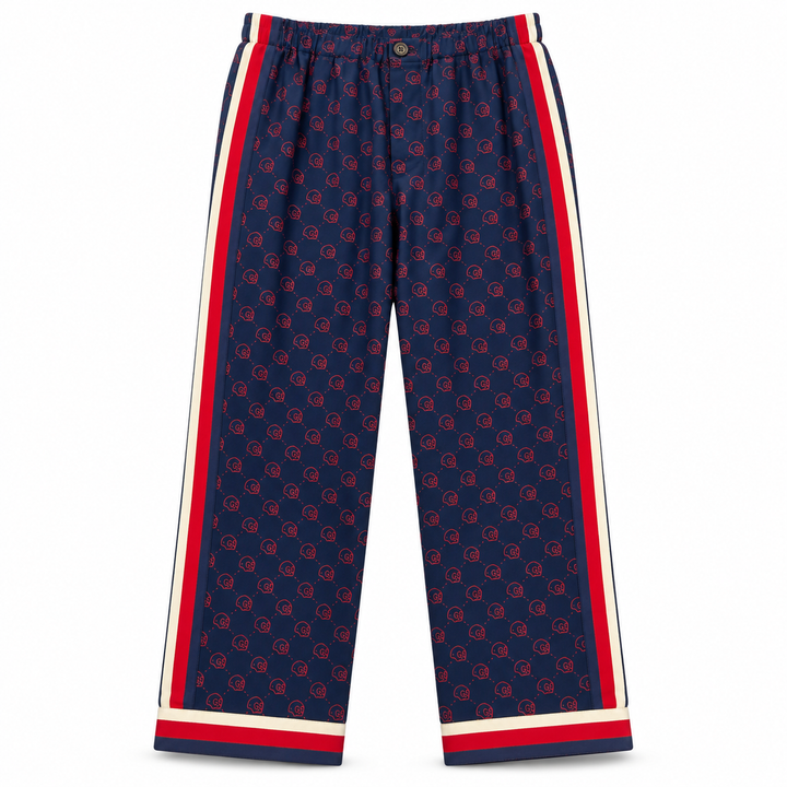 Gucci GucciGhost Skull-Print Silk Pajama Pants - IT 42