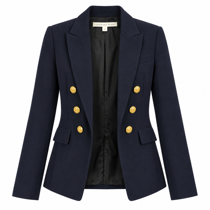 Veronica Beard Miller Dickey Jacket in Navy/Gold - 4