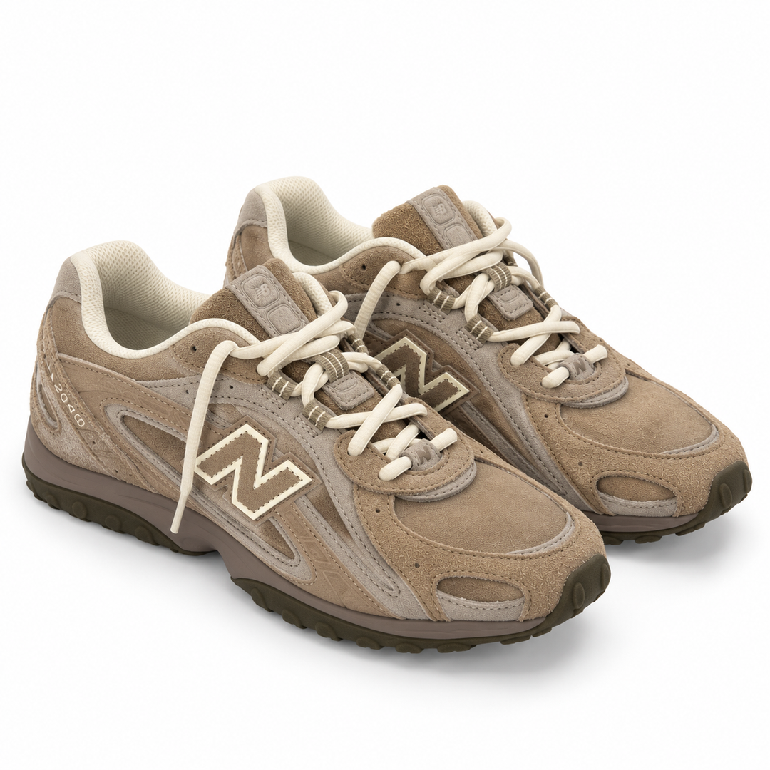 New Balance 204L Mushroom / Arid Stone Suede Sneakers - 7.5