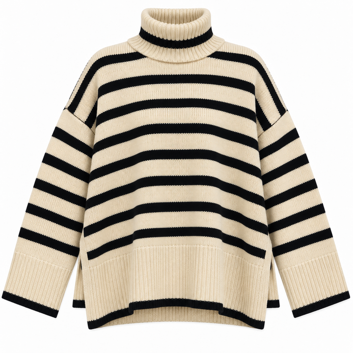 TOTEME Signature Stripe Turtleneck - S