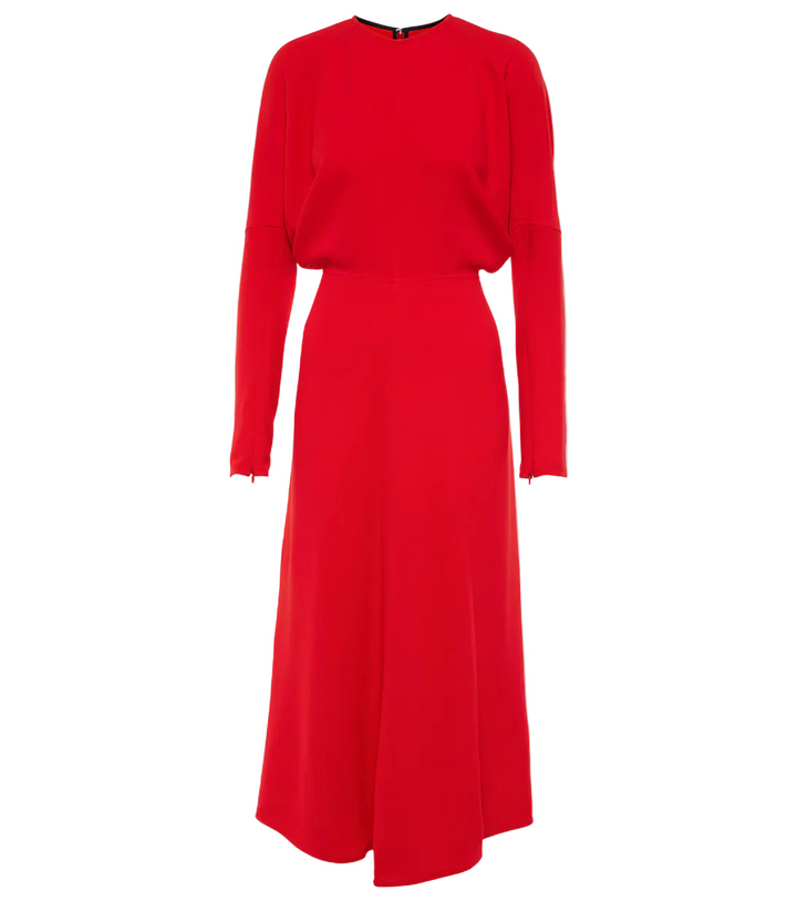 Victoria Beckham Dolman Midi Dress in Red - UK 10 / US 6
