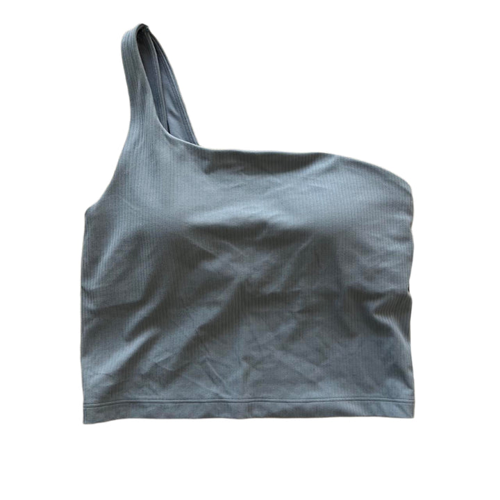 Lululemon Ribbed Nulu Asymmetrical Yoga Tank Gray- A/B 2