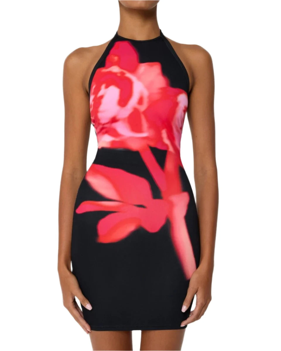 Khy Smooth Stretch Halter Mini Dress- XS