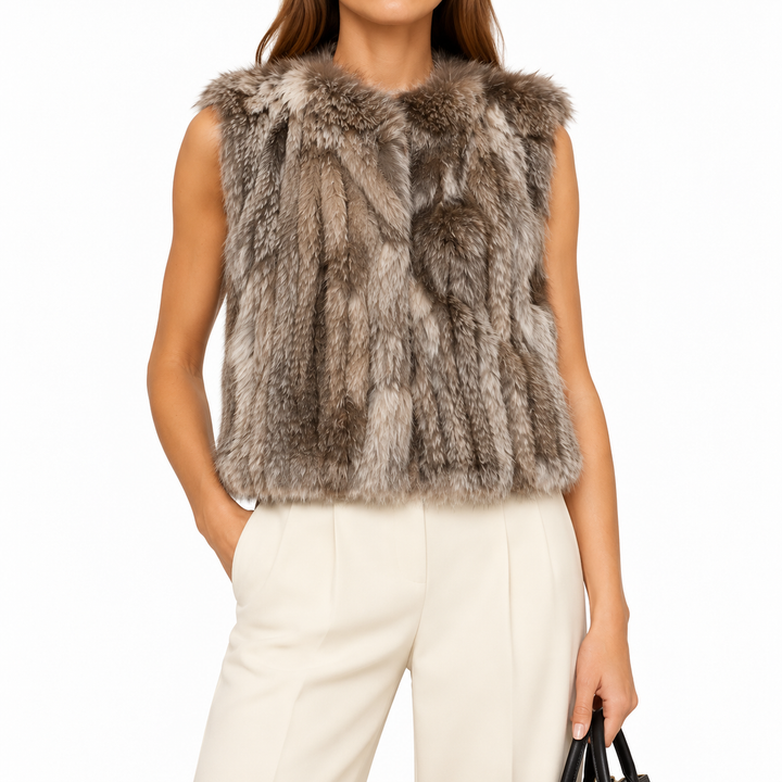 525 America Luxe Rabbit-Fur Vest -S