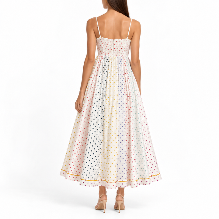 Zimmermann Bellitude Polka-Dot Cotton-Gauze Maxi Dress - XS