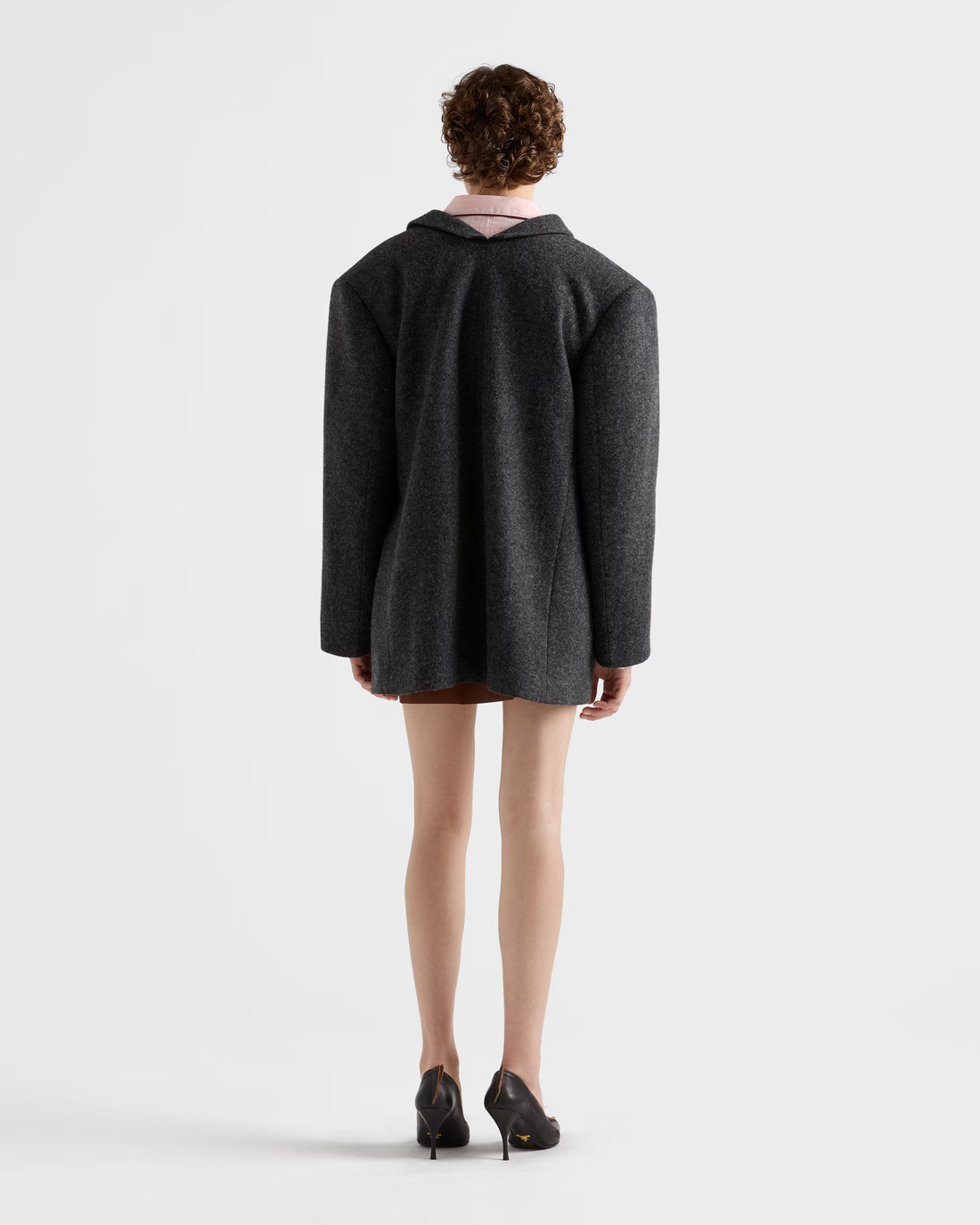 Prada Single-breasted shetland wool jacket - 36