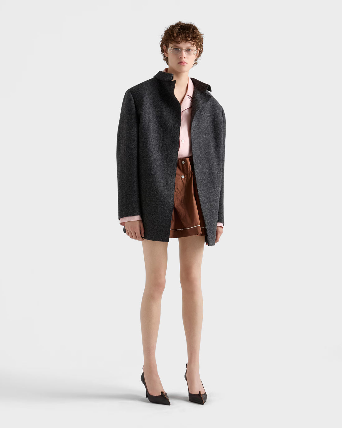 Prada Single-breasted shetland wool jacket - 36