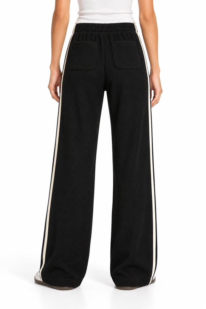 DONNI. Thermal Crop Stripe Pant - M