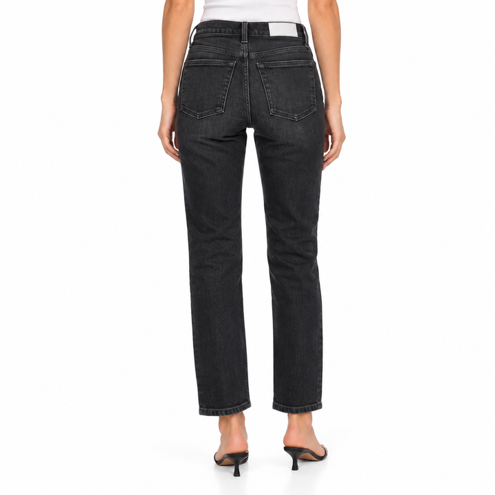 RE/DONE High Rise Ankle Crop Jeans - 24