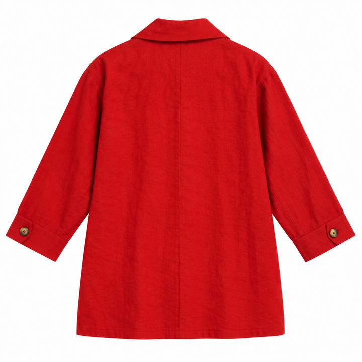 Reformation Irene Linen Jacket, Sundried Tomato - XS