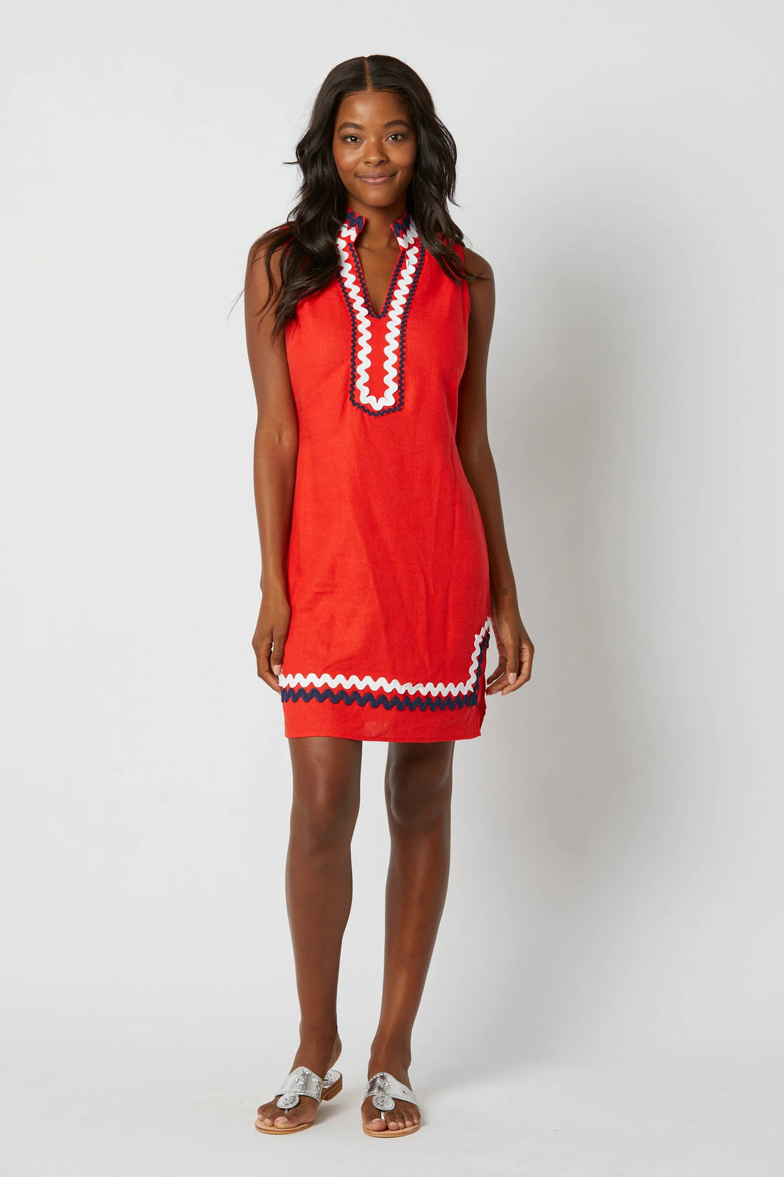STS Sail to Sable Sleeveless Classic Tunic Dress with Ric Rac