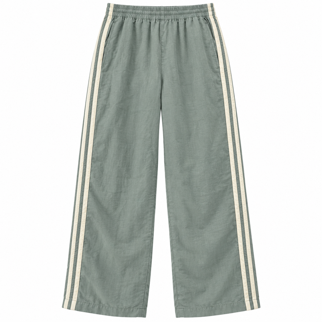 DONNI. Linen Crop Stripe Pant - M