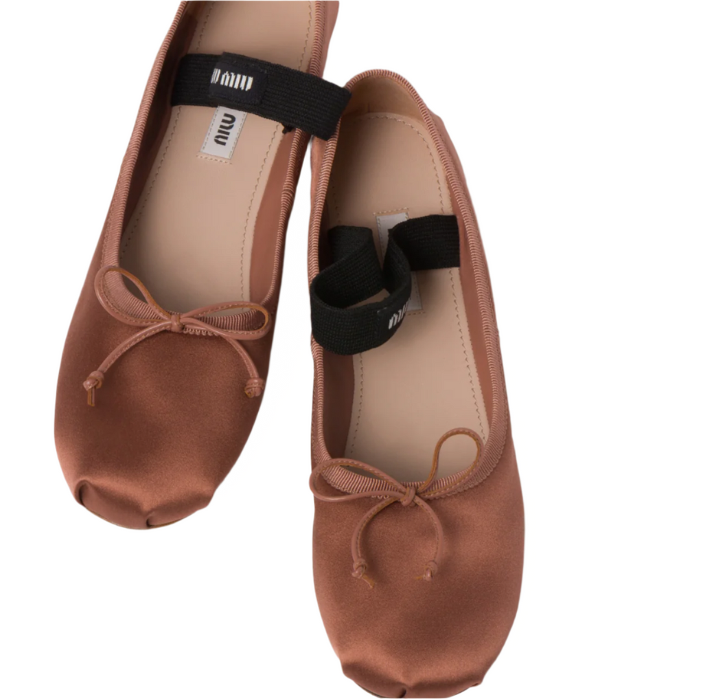 Miu Miu Satin Ballet Flats- Size 37 – The Exchange Project