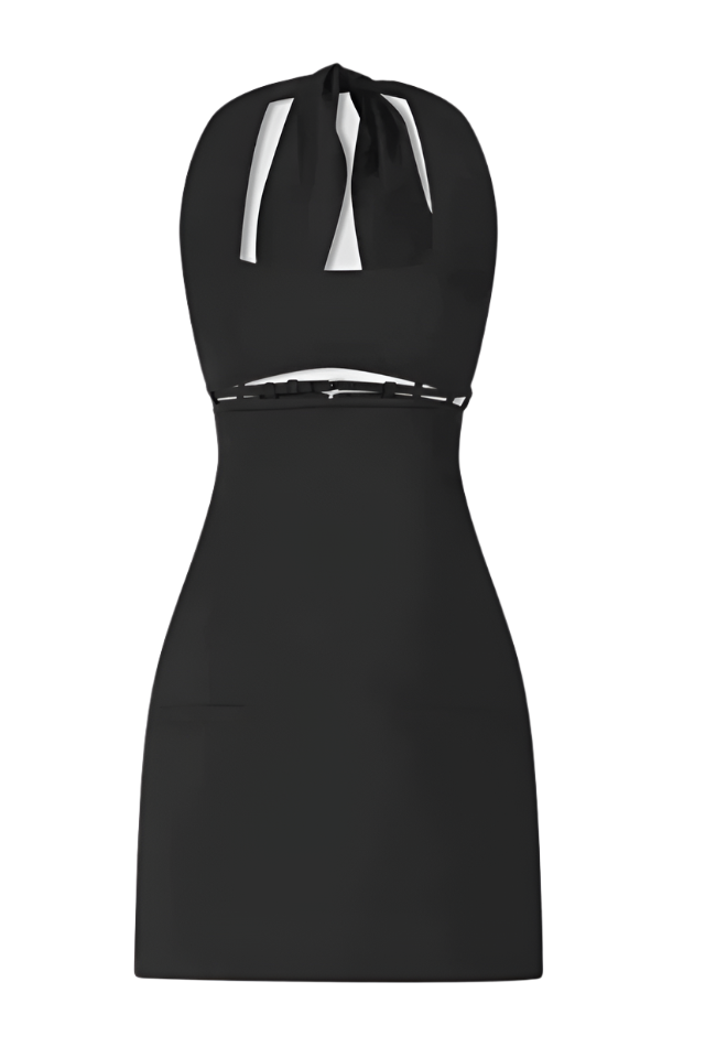 JACQUEMUS- Le Splash Limeo Cut-Out Halter Dress- XS – The